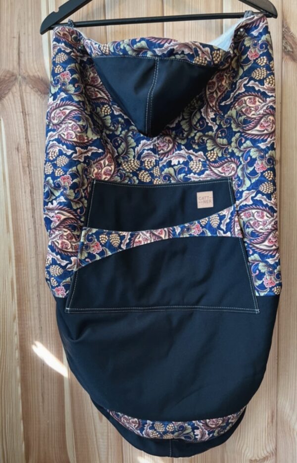 Osłonka softshell ocieplana na chustę lub nosidełko - retro kwiaty