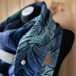 Chustoszal Nenime OCEAN z zapinką skórzaną - obrazek 2