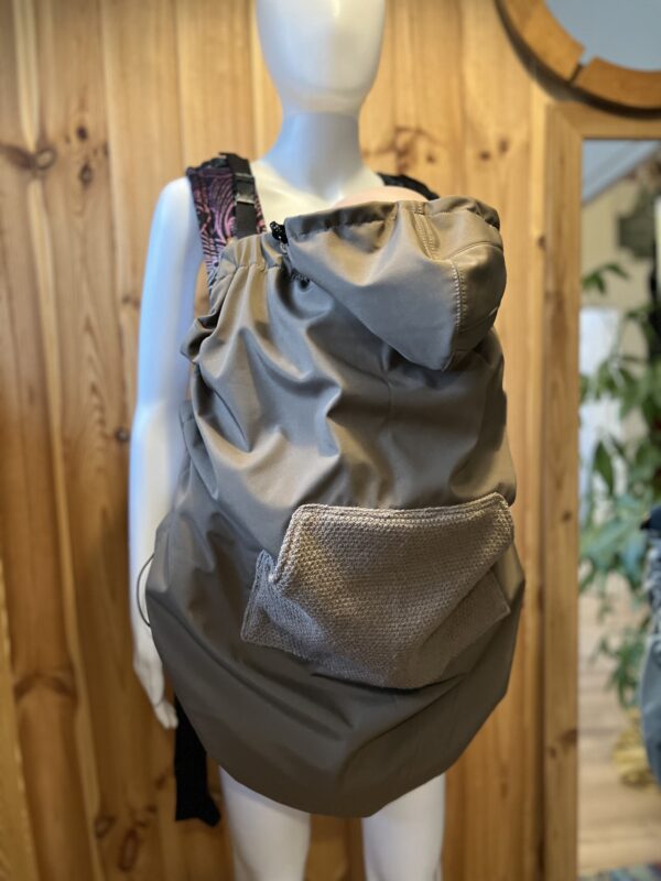 Osłonka softshell ocieplana na chustę lub nosidełko - brown wool