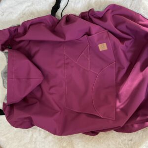 Osłonka softshell ocieplana na chustę lub nosidełko - FUKSJA z wełną